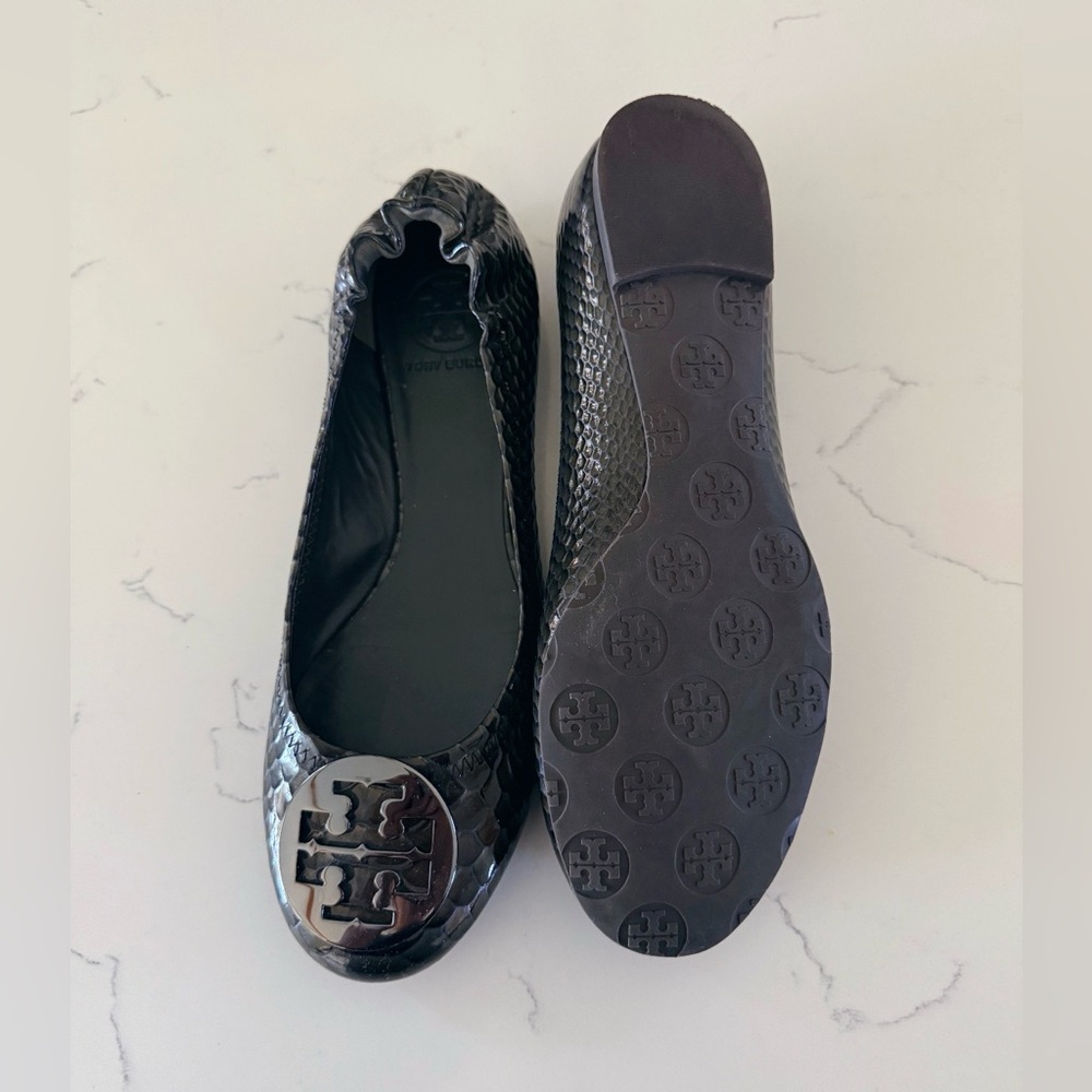 Tory Burch Python Printed Reva Ballet Flat - image 2